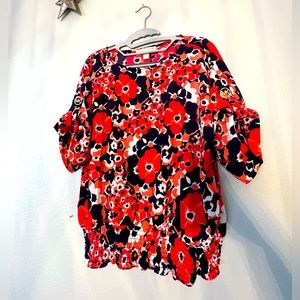 Michael Kors, flowered blouse NWT